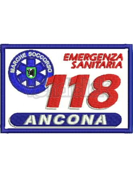 Ricamo Patch Logo 118 Marche Soccorso