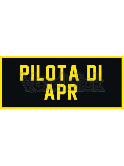 Patch Ricamo Pilota di Apr RDN