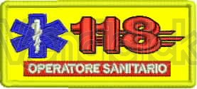 Ricamo Patch Logo 118 Sanitario