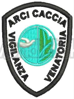 Ricamo Patch Logo Arcicaccia Vigilanza Venatoria