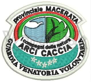 Ricamo Patch Logo Arcicaccia Provinciale