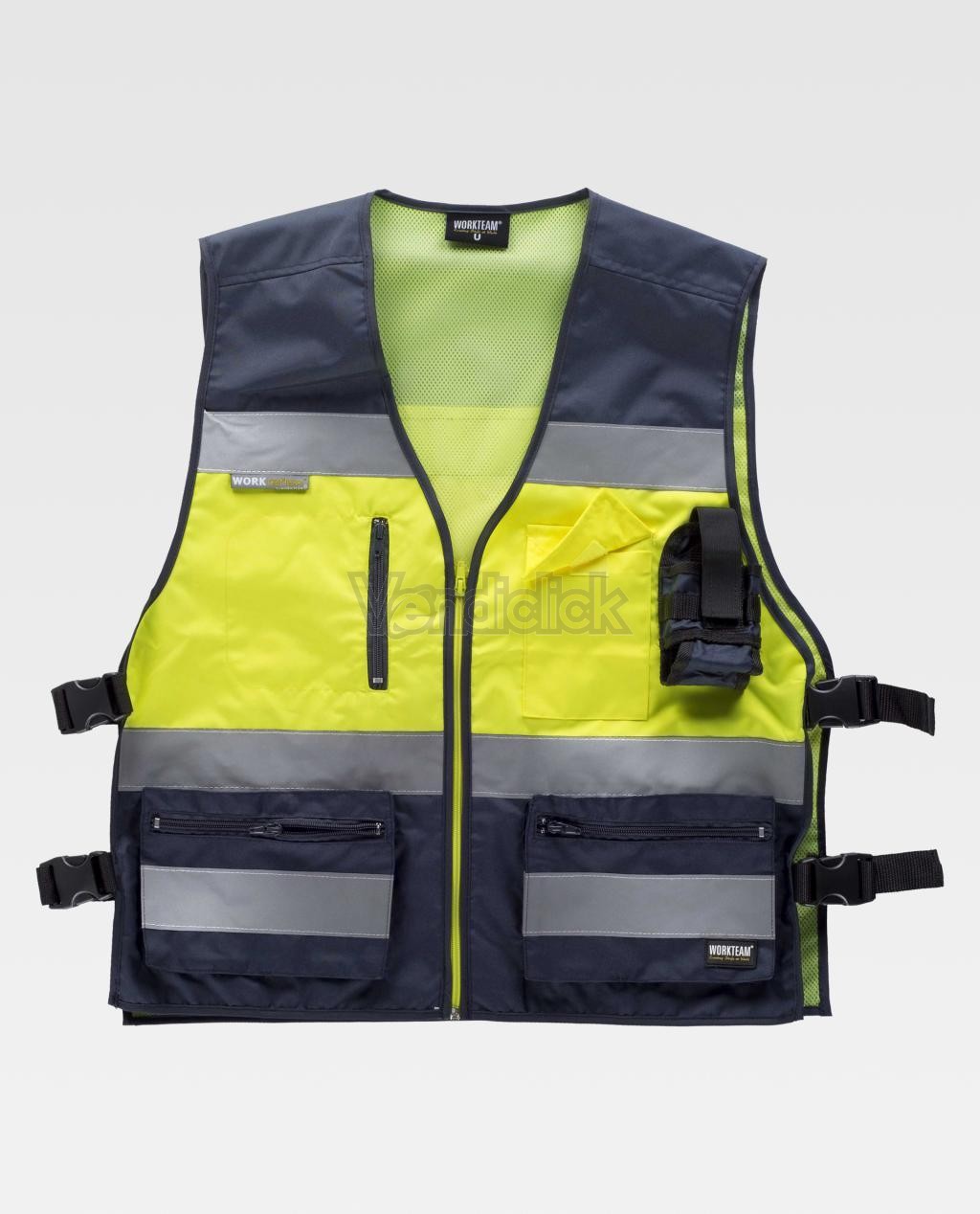Gilet Bicolore Alta Visibilità giallo