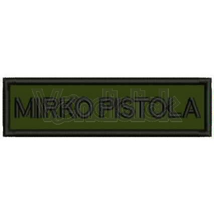 Patch Ricamo Nominativo militare