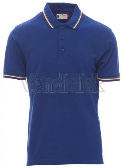 Polo unisex tricolore manica corta