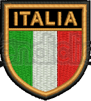 Patch Ricamo scudetto Italia RDN