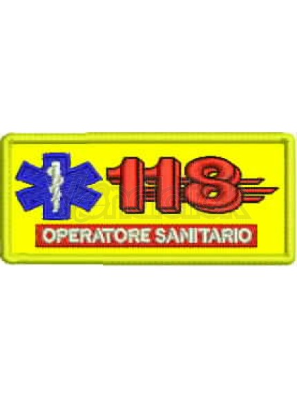 Ricamo Patch Logo 118 Sanitario