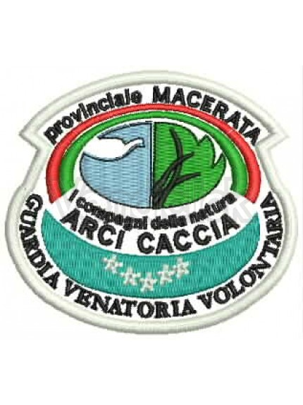 Ricamo Patch Logo Arcicaccia Provinciale