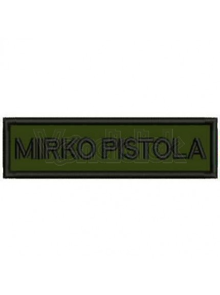 Patch Ricamo Nominativo militare