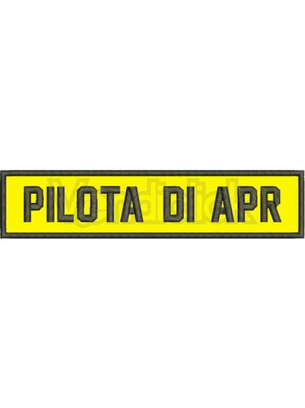 Patch Ricamo pilota di apr spallone