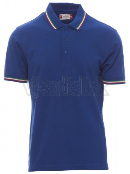 Polo unisex tricolore manica corta